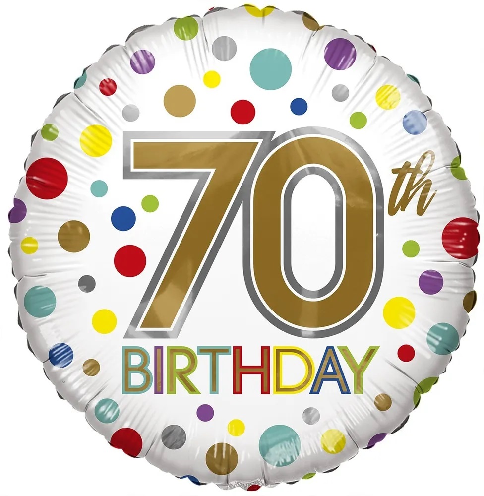Eco Balloon - Birthday Age 70 18 Inch