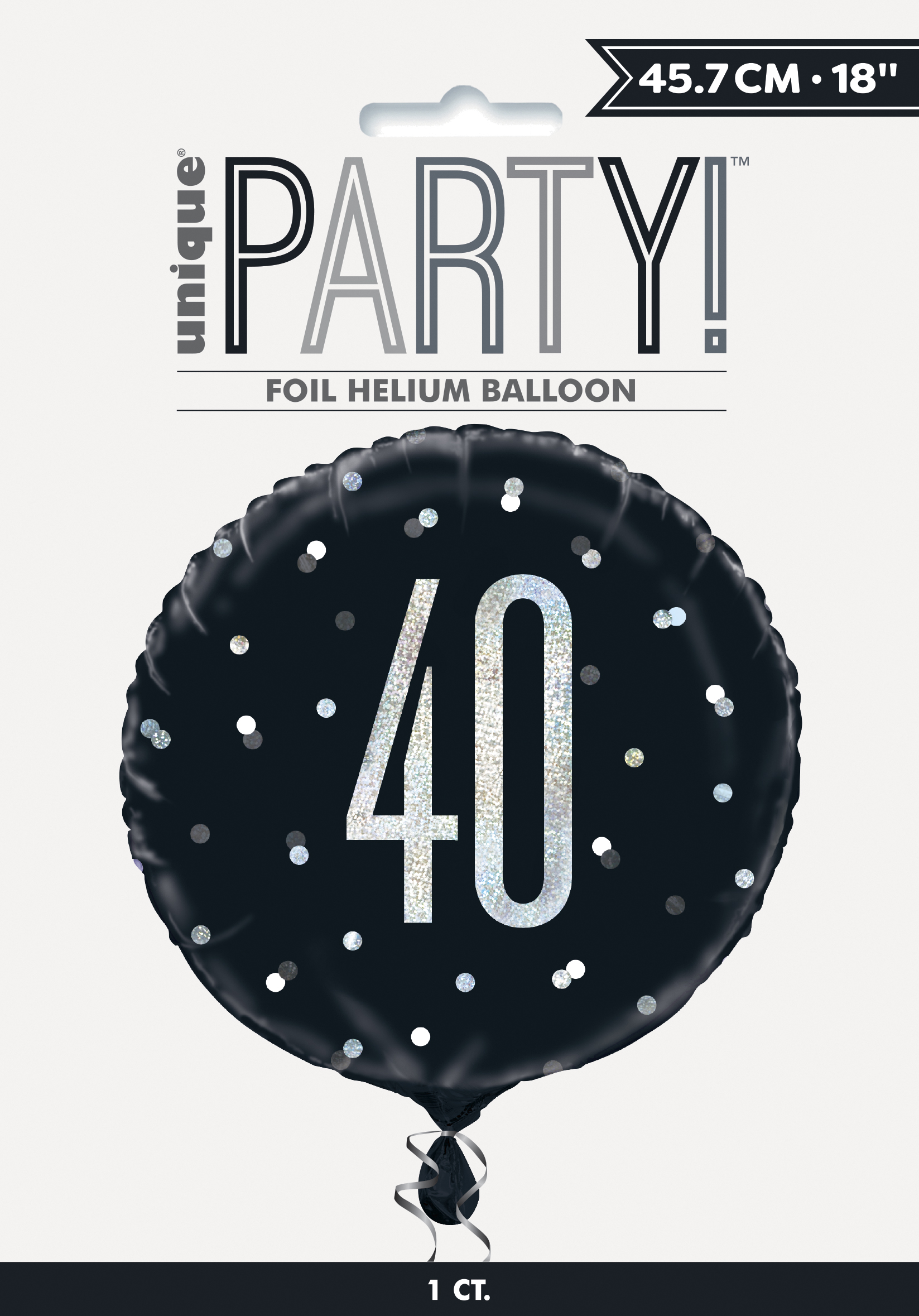 18" AGE 40 BIRTHDAY FOIL BALLOON