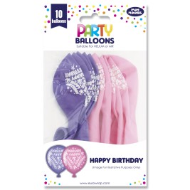 10PK Party Balloon Pink