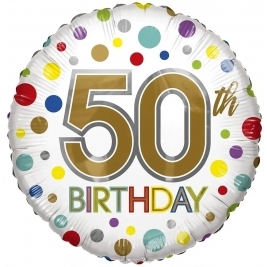 Eco Balloon - Birthday Age 50 18 Inch