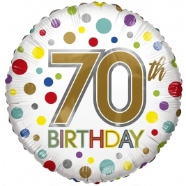 Eco Balloon - Birthday Age 70 18 Inch