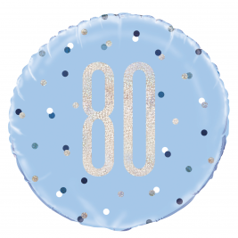 18" AGE 80 BIRTHDAY FOIL BALLOON