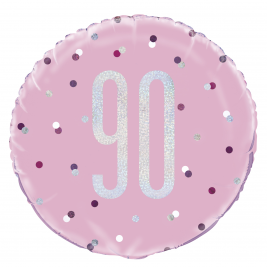 18" AGE 90 Birthday Foil Balloon