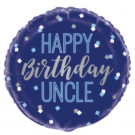 18" Happy Birthday Uncle Foil Balloonn