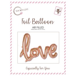 Love Foil Balloon IN Rose Gold