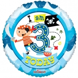 3Rd Birthday Boy Balloon - 18 Inch