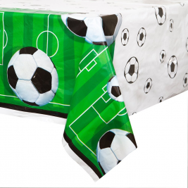 3D Soccer Plastic Tablecover 54" x 84"