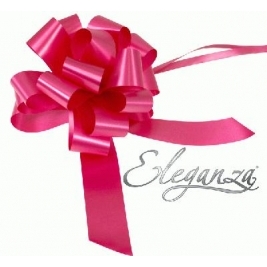 Eleganza Poly Pull Bows Deep Cerise - 30mm x 30pcs