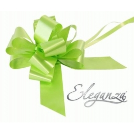 Eleganza Poly Pull Bows Lime Green - 50mm x 20pcs