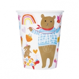 Baby Shower Zoo 9oz Paper Cups Pack of 8