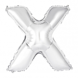 14 Inch  Silver Foil Balloon-X
