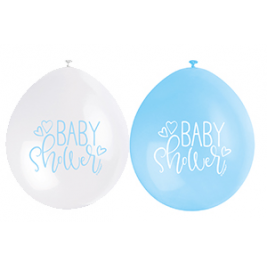 9" BABY SHOWER BLUE COLOR ASSORTED  BALLOONS