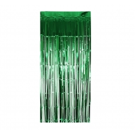 92x244cm GREEN FOIL DOOR CURTAIN