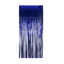 92x244cm ROYAL BLUE FOIL DOOR CURTAIN