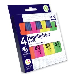 4 Highlighter Pens