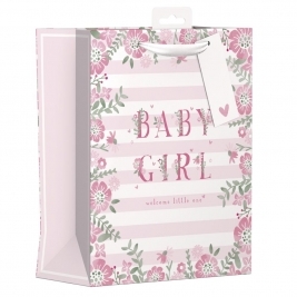 Baby Girl Pink Medium Gift Bag