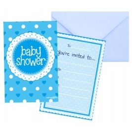 Baby Shower Blue Invites
