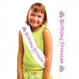 Birthday Princess Foil Sash