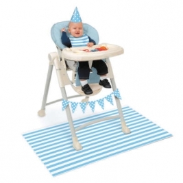 Blue Birthday High Chair Decorating Kit