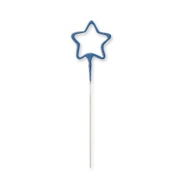 Blue Glitz Star Shaped Sparkler