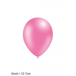 Bubble Gum Pink Fashion Solid No.33 x100Pcs 5"