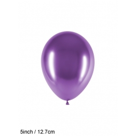 Chromium Purple 5 Inch Latex Balloons x 50 pcs
