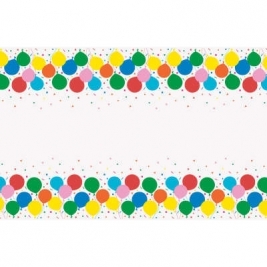 Colorful Balloons Rectangular Plastic Table Cover 54"x84"
