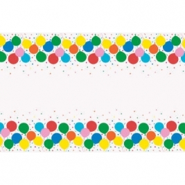 Colorful Balloons Rectangular Plastic Table Cover 54"x84"