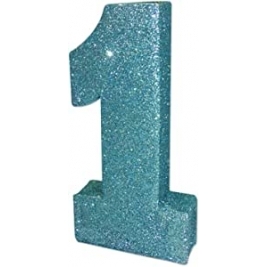 Creative Party Number Glitter Table Decoration (1) (Blue)