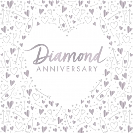 Diamond Anniversary Foil Stamped Lunch Napkins 3 ply - Pack of 16