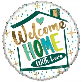 Eco Balloon - Welcome Home With Love - 18 Inch
