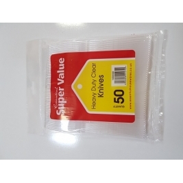 Extra Value Heavy Duty Plastic Knives 50Pk