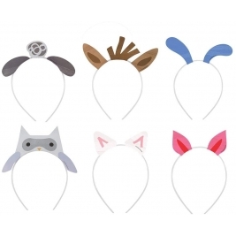 Farm Party Headbands, Assorted Pack of 6