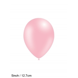 Fashion Solid Lt Pink 5 Inch Latex Balloons x100pcs