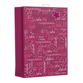 Female Happy Birthday Pink Extra Large Gift Bag