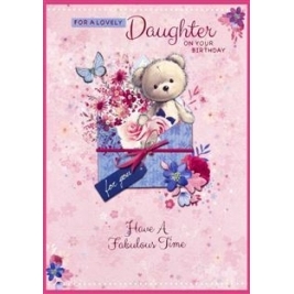 For A Lovely Daughter - Happy Birthday Card