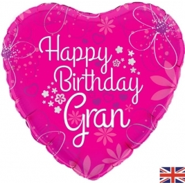 Happy Birthday Gran 18 Inch Foil Balloon