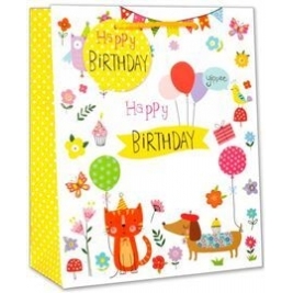 Happy Birthday Medium Gift Bag