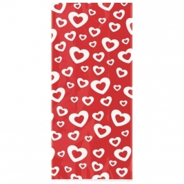 Hearts Afire Cellophane Bags 20ct