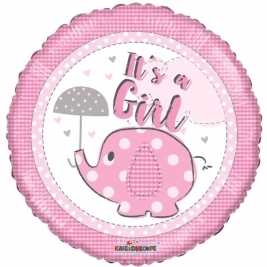 It’s a Girl Elephant 18 Inch Foil Balloon