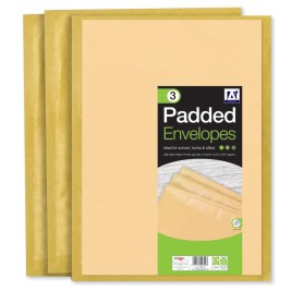 Brown Padded Envelopes Pack of 3 Size:(w) 350mm x (h) 470mm approx