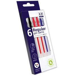 6 Regular Gel Pens