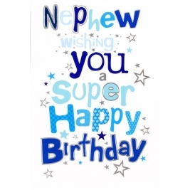 Nephew Birthday Greeting Card 1pc