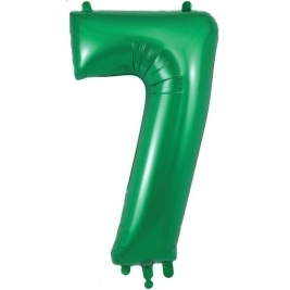 Number 7 Green Foil Balloon 34 Inch