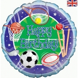 Oaktree Happy Birthday Sports Foil Balloon