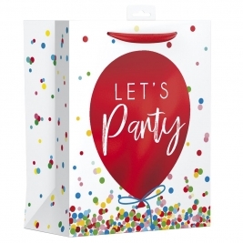 Party Text Balloons Large Gift Bag