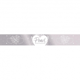 Pearl Anniversary Foil Banner