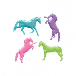 Pearlized Stretchy Horse Favors 8ct