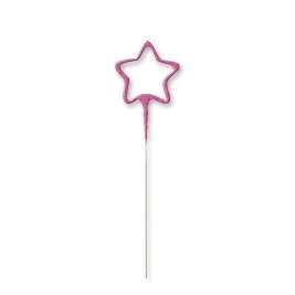 Pink Glitz Star Shaped Sparkler