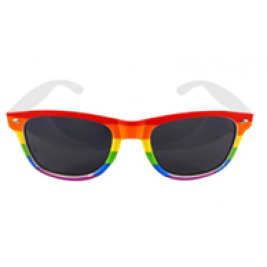 RAINBOW PRIDE DARK LENS GLASSES